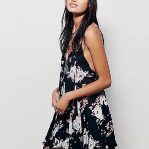 Free People Alyson Pleated Slip Dress